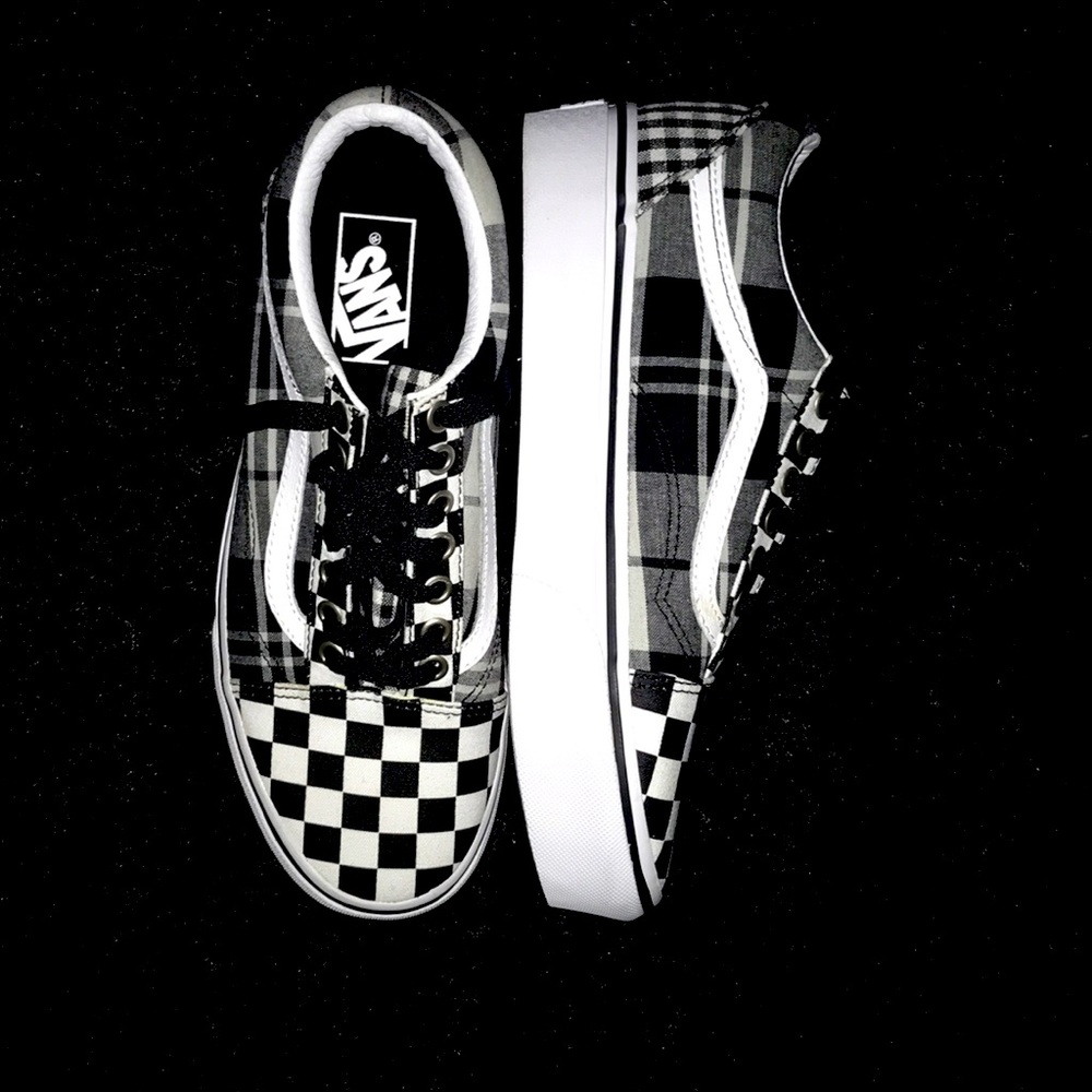 Plaid X checkered vans